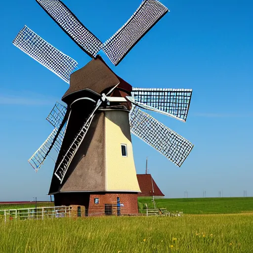 Prompt: dutch windmill