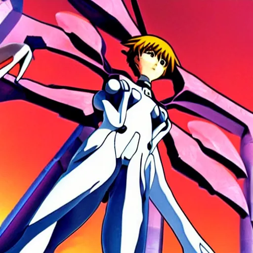 Prompt: angel from neon genesis evangelion