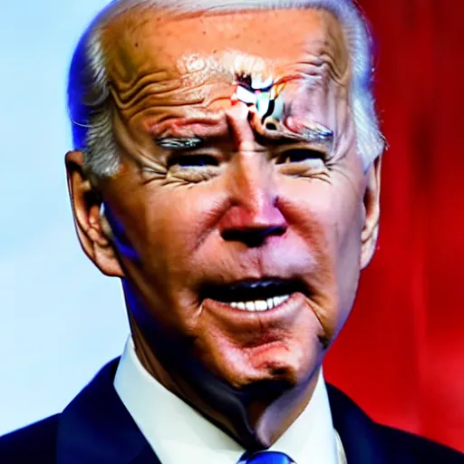 Prompt: joe biden pretending to be donald trump