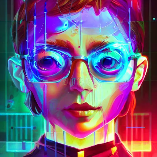 Image similar to skill magic geek inside matrix deepdream radiating a glowing aura stuff loot legends stylized digital illustration video game icon artstation lois van baarle, ilya kuvshinov, rossdraws,