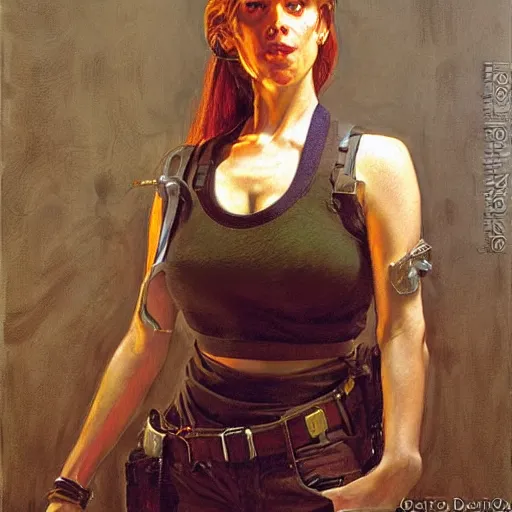 Prompt: portrait of zoe from left 4 dead, by donato giancola and norman rockwell.