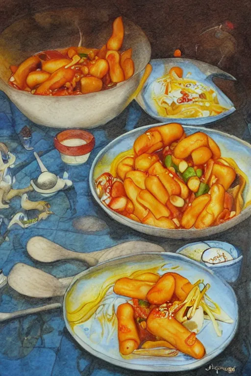 Image similar to tteokbokki by jerry pinkney