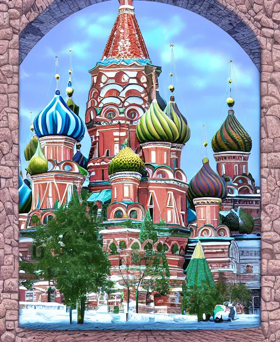 Image similar to russia, digital painting