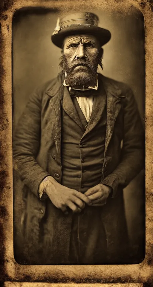 Image similar to a highly detailed digital collodion photograph, a portrait of an grizzled old angry barber