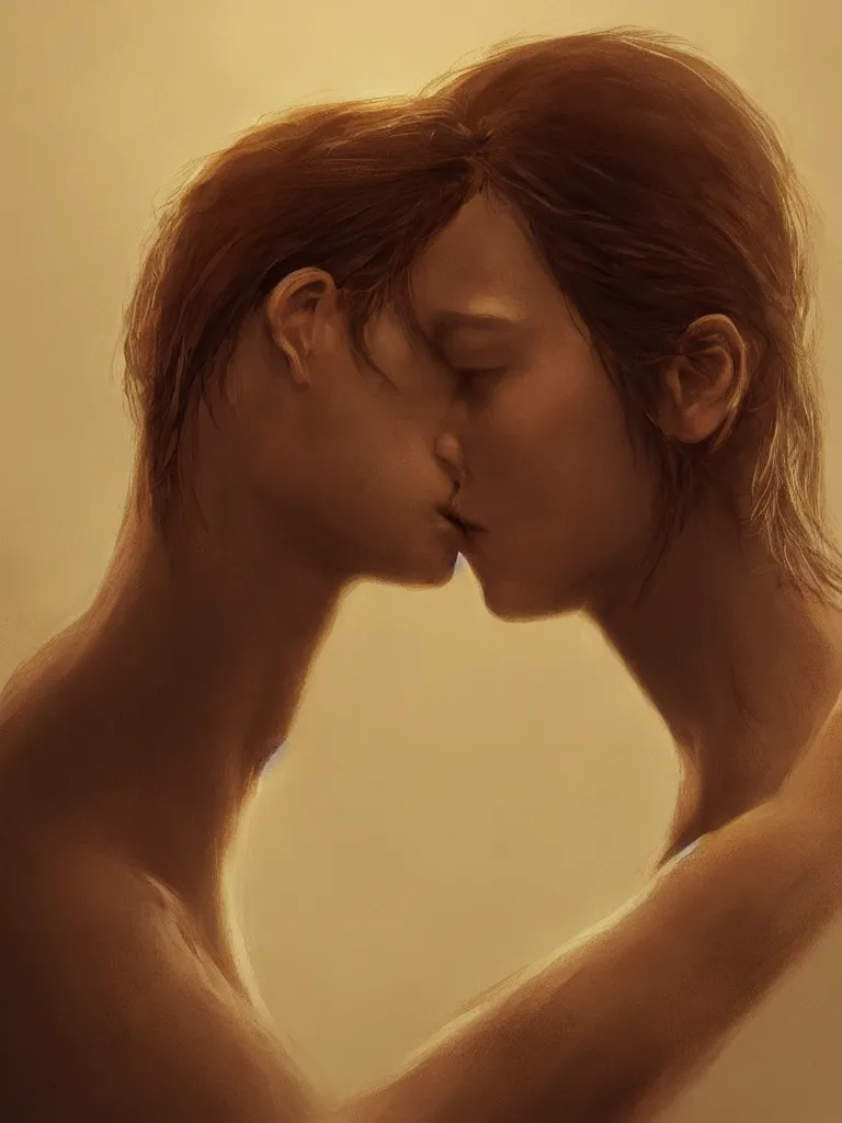 Image similar to holding my head in my arms, by disney concept artists, blunt borders, golden ratio, beautiful light