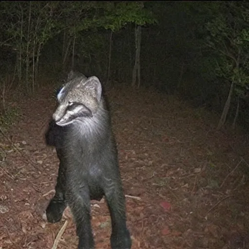 Image similar to nighttime trailcam footage of dr. phil