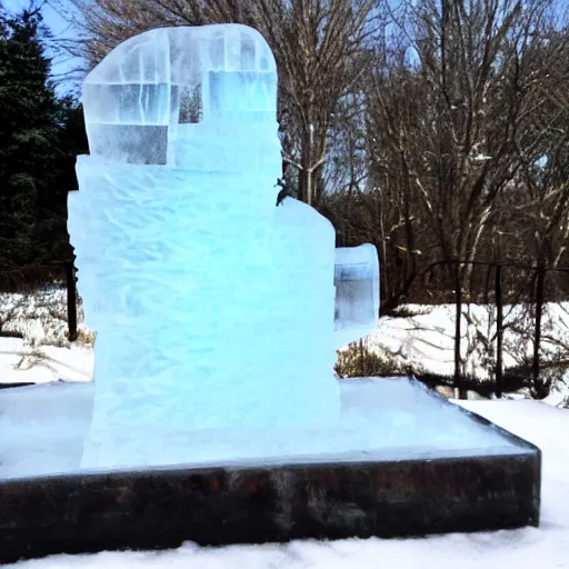 Image similar to an ice sculpture