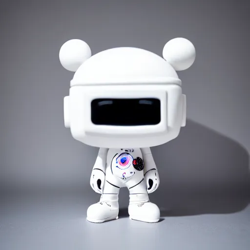 Image similar to an all white art vinyl figure, in the style of kidrobot, sket - one x iamretro, kenny wong x pop mart, space molly, frank kozik, guggimon, studio lighting, subsurface diffusion, 8 k