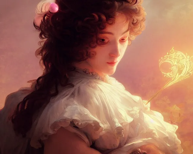 Image similar to photography of jean - antoine watteau, deep focus, d & d, fantasy, intricate, elegant, highly detailed, digital painting, artstation, concept art, matte, sharp focus, illustration, hearthstone, art by artgerm and greg rutkowski and alphonse mucha