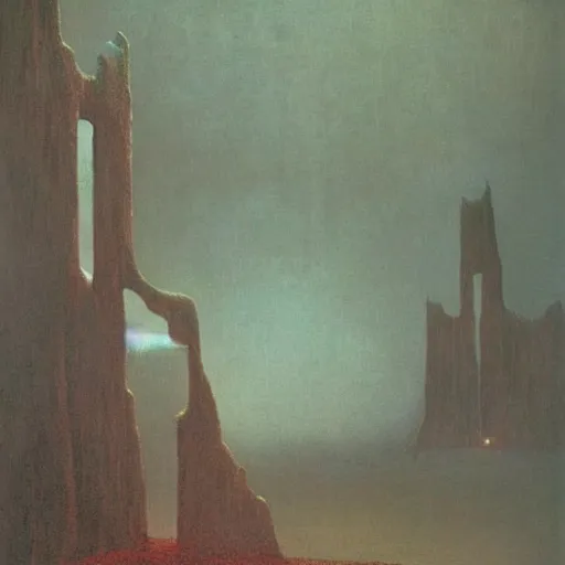 Prompt: Professor. Zdzisaw Beksinski