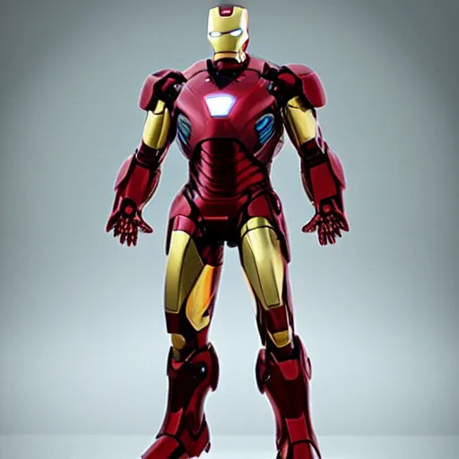 Prompt: iron man, playstation 1 render