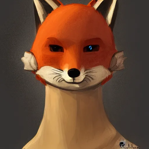 Image similar to a portrait of a medieval anthropomorphic fox, trending on furaffinity, trending on artstation, digital art, backlighting, by kawacy