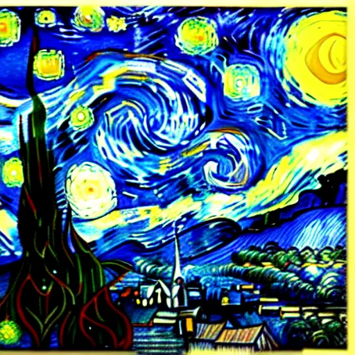 Image similar to 9 / 1 1 / 2 0 0 1 painted by vincent van gogh, 4 k, high resolution, illustration, painting