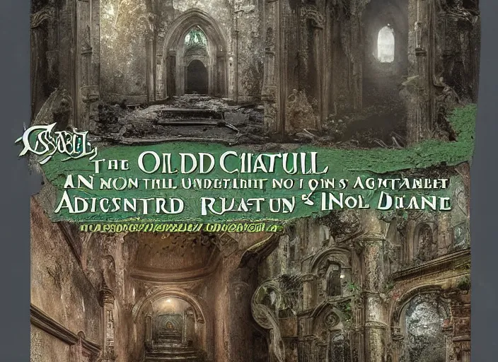 Prompt: The old cathedral was abandoned long ago, and now it is nothing more than a mossy ruin. But when a group of adventurers stumble upon it, they quickly realize that this place is far from ordinary. Deep within the ruins, they find a secret chamber that is filled with treasure