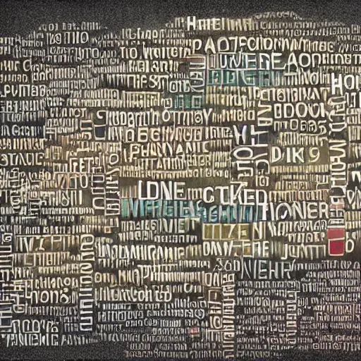 Image similar to a cloud made of words in different languages, digital art, amazing quality, very detailed