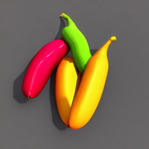 Prompt: 🍌🌈🤩, octane 3 d render