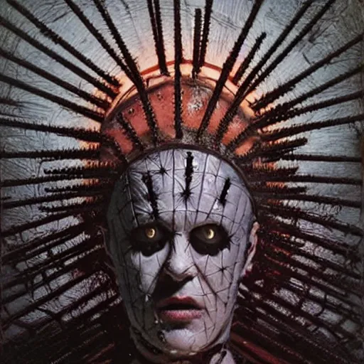 Image similar to hellraiser pinhead cenobite by giger and agostino arrivabene