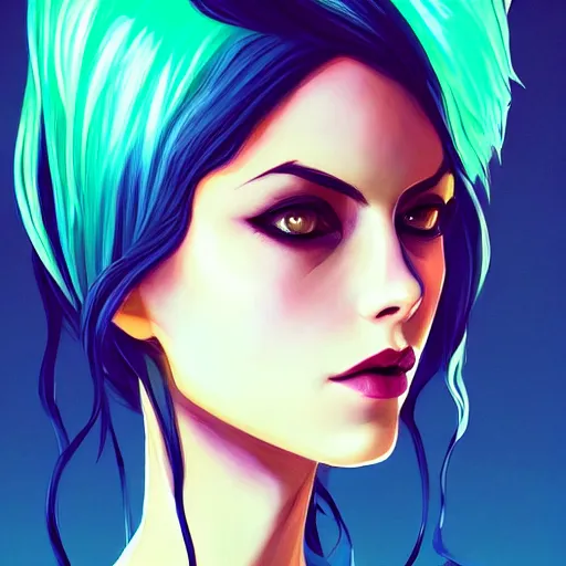 Image similar to a portrait of a beautiful willa holland as a punk, art by lois van baarle and loish and ross tran and rossdraws and sam yang and samdoesarts and artgerm, digital art, highly detailed, intricate, sharp focus, trending on artstation hq, deviantart, unreal engine 5, 4 k uhd image