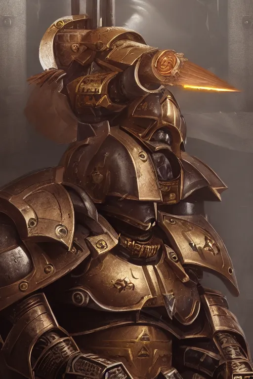 Image similar to armor portrait heros warhammer 4 0 k horus heresy fanart - the primarchs emperor by johannes helgeson animated with vfx concept artist & illustrator global illumination ray tracing hdr fanart arstation zbrush central hardmesh 8 k octane renderer comics stylized