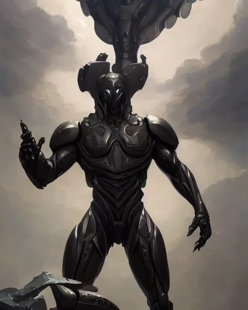 Image similar to wiry muscular male smooth sleek black pearlescent wraithbone power armor, by greg rutkowski and mark brookes and jim burns and tom bagshaw and magali villeneuve, trending on artstation