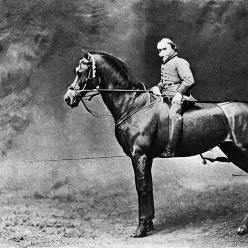 Prompt: general lee on his horse