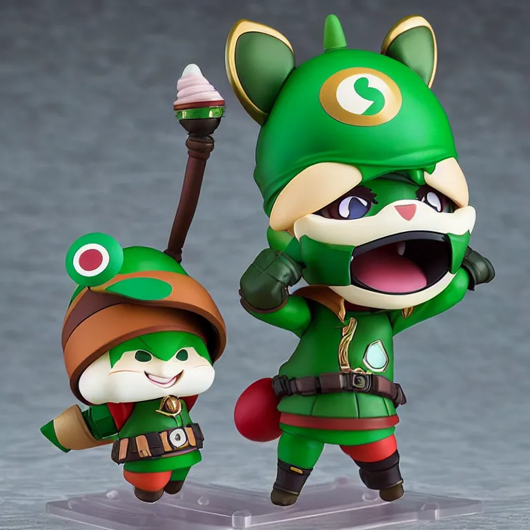 Image similar to teemo, an anime nendoroid of teemo, figurine, detailed product photo