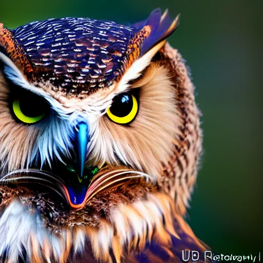 Prompt: Owlbear, 8k, ultra realistic, professional photography