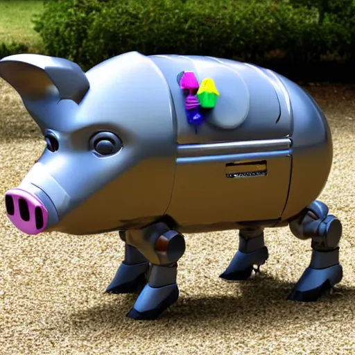 Image similar to robot pig