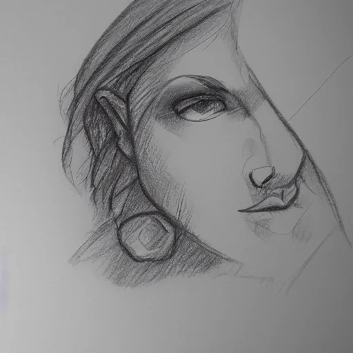 Image similar to nose pencil sketch