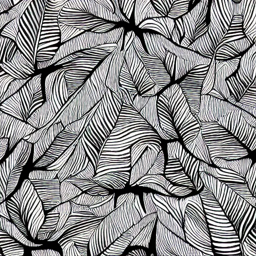 Image similar to abstract plant design digital artwork monochromatic black and white