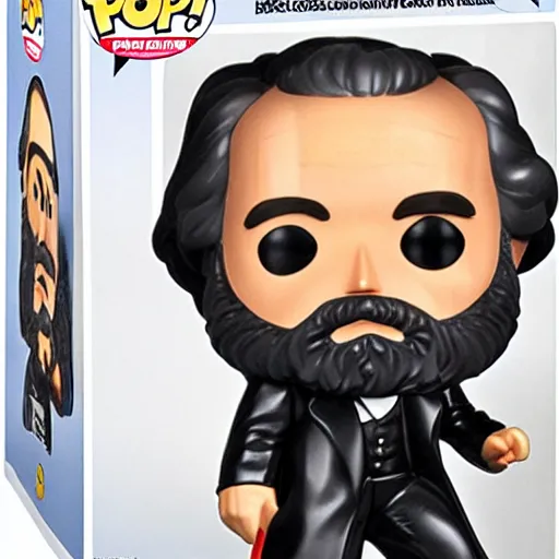 Image similar to Karl Marx Funko Pop