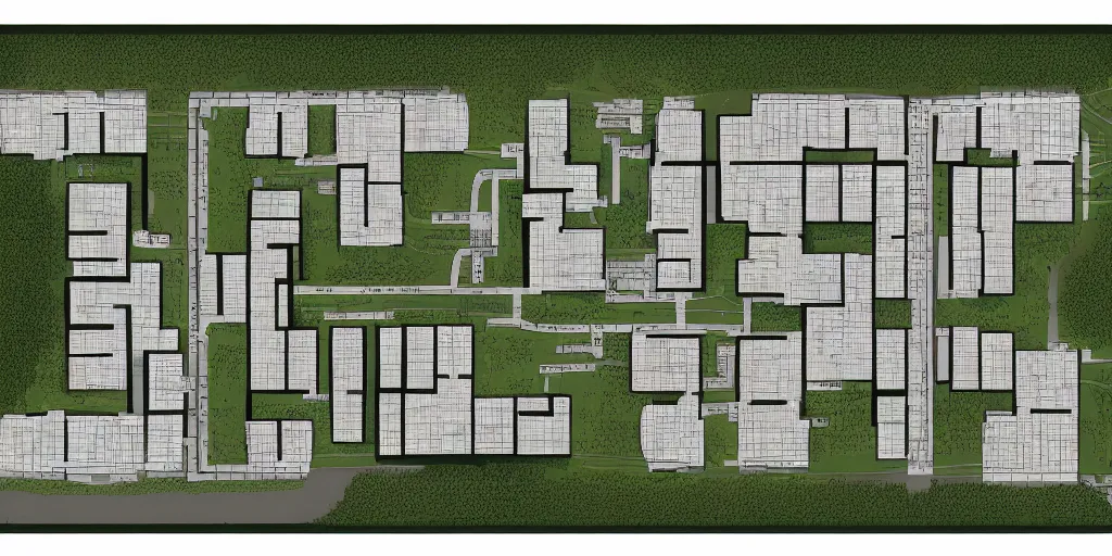 Image similar to Plan of the infinite recursive rooms of a monastery