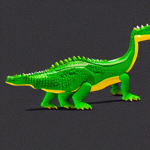 Image similar to cyborg crocodile but minimalistic corporative art, colorful, v - ray, trending on artstation, minimalism