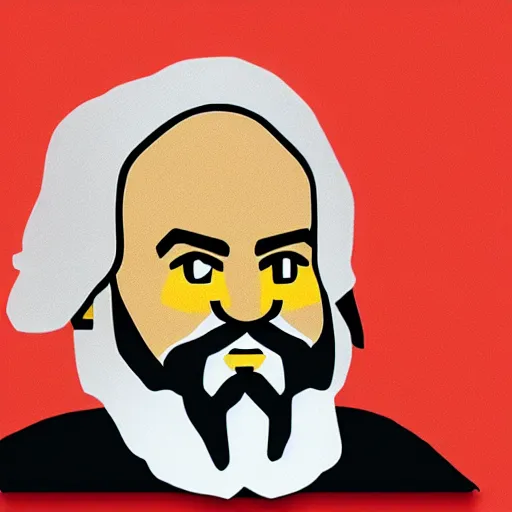 Image similar to karl marx in lego style