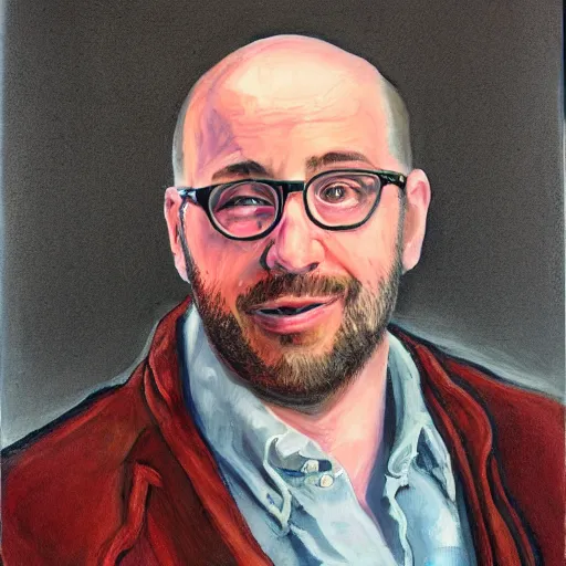 Prompt: a detailed portrait painting of joel glazer from manchester looking dumb