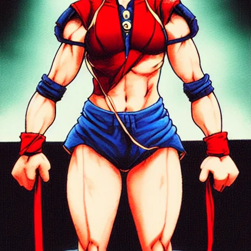 Image similar to Street Fighter\'s Cammy as drawn by Hiroaki Hashimoto