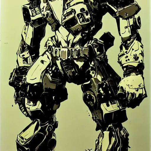 Image similar to Jerma985, drawn by Yoji Shinkawa, very detailed,