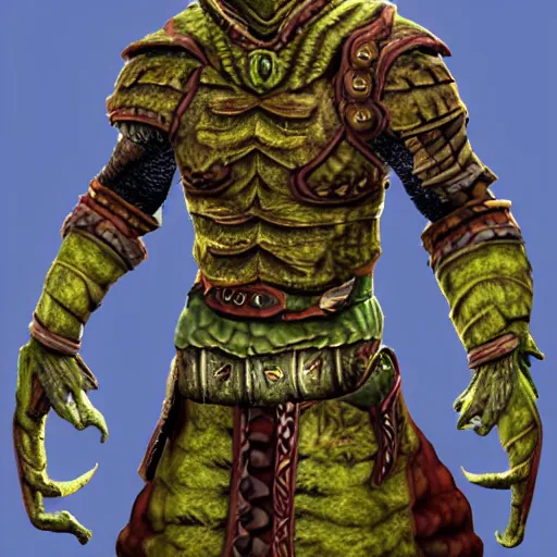 Prompt: argonian kajit merchant