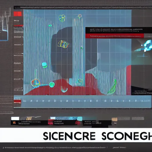 Prompt: science and economy by isotype , unreal engine