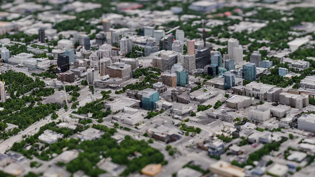 Image similar to tilt shift undeviating winnipeg