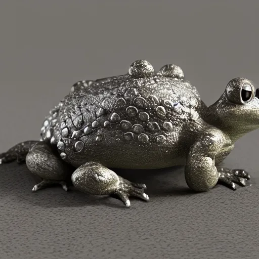 Image similar to chain toad grading, 3 d render, high quality, focus on sharpness, object focus