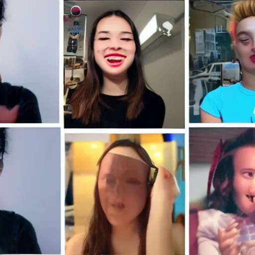 Image similar to an ai made specifically to create tiktok videos about ai generated content made of energy, photorealistic