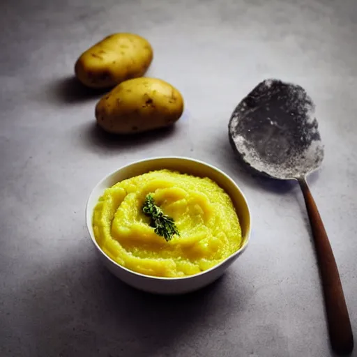 Image similar to Beautiful foodphotography photograph of a potato puree day light