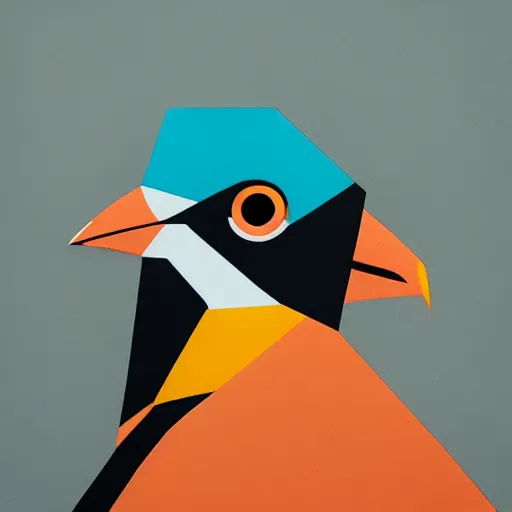 Prompt: real Pigeon profile picture by Sachin Teng, asymmetrical, Organic bird Painting , Matte Painting, geometric shapes, hard edges, graffiti, street art:2 by Sachin Teng:4