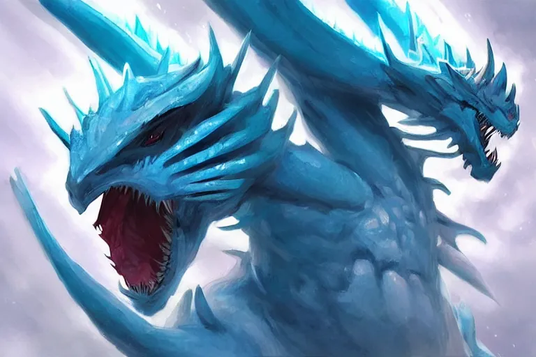 Prompt: “ a blue eye white dragon, bright art masterpiece artstation. 8 k, sharp high quality artwork in style of jose daniel cabrera pena, concept art by tooth wu, fanart ”