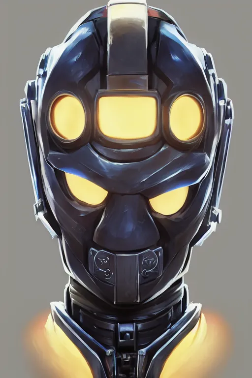 Image similar to epic mask helmet robot ninja portrait stylized as fornite style game design fanart by concept artist gervasio canda, behance hd by jesper ejsing, by rhads, makoto shinkai and lois van baarle, ilya kuvshinov, rossdraws global illumination radiating a glowing aura global illumination ray tracing hdr render in unreal engine 5