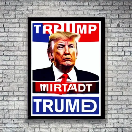 Image similar to donald trump poster, modern warfare