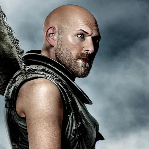 Image similar to promo photo of bald taylor swift staring as furioso in mad max remake