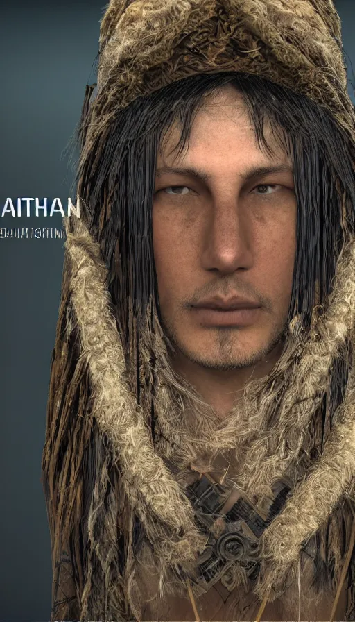 Image similar to portrait of a digital shaman, with cryengine