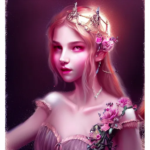 Prompt: happy teen girl fairytale fantasy _ dramatic _ intricate _ elegant _ highly _ detailed _ digital _ painting _ artstation _ concept _ art _ smooth _ sharp _ focus _ illustration